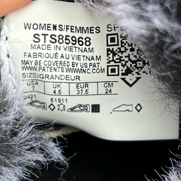 Sperry Saltwater 1-eye black with pink ties faux fur trim duck boots size 7 - Picture 10 of 12